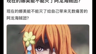 现在娜美的实力能一个人灭了阿龙海贼团吗