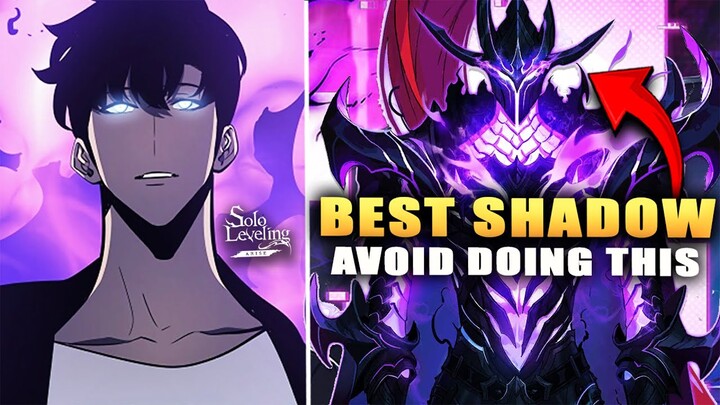 BEST SHADOWS GUIDE!!!! WORST SHADOW MISTAKES YOU CAN DO!! (Solo Leveling Arise)