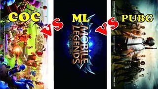 Gimana Jadinya???, COC VS Mobile Legend VS PUBG Mobile