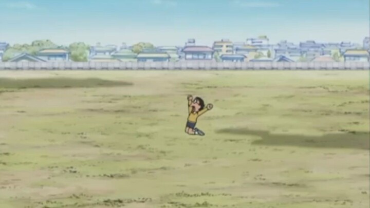 nobita merasa bebass