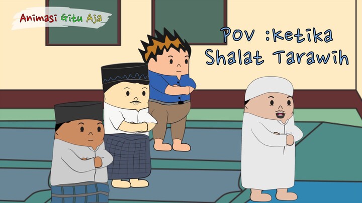 shaf belakang shalat tarawih