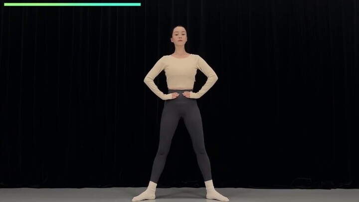 การฝึกบัลเล่ต์ทั้งตัวใน 4 นาทีเพื่อลดน้ำหนัก เพิ่มความสูง และเผาผลาญไขมัน โดยยืนตลอดทางโดยไม่ต้องวิ่