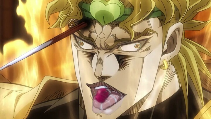 Dio thought he had acquired the ability "Loser Eats Dust", but was actually hit by "Golden Experienc