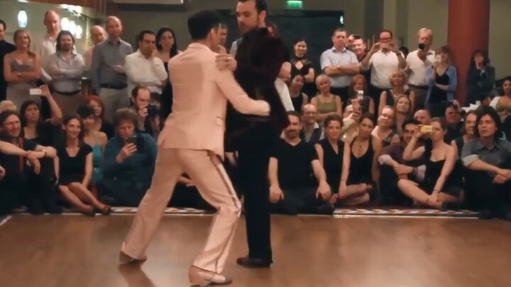 Non-traditional male-male tango performance