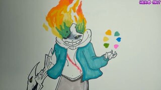 How To Draw Color Sans Undertale AU Cách Vẽ Sans Màu Sắc Đẹp và Dễ