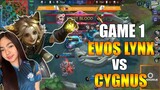 DEXIE DIAZ NAGPAKITANG GILAS SA FSL | EVOS LYNX VS CYGNUS GAME 1 | Mobile Legends