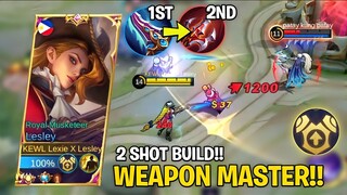 LESLEY WEAPON MASTER IS TOO OP! + HACK DAMAGE BUILD🔥