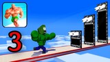 MUSCLE RUSH RUN CHALLENGE 3 - Minecraft Animation