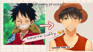 draw fanart/ monkey the Luffy/one piece