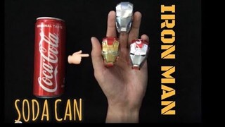 homemade Iron Man Helmet Using Soda cans