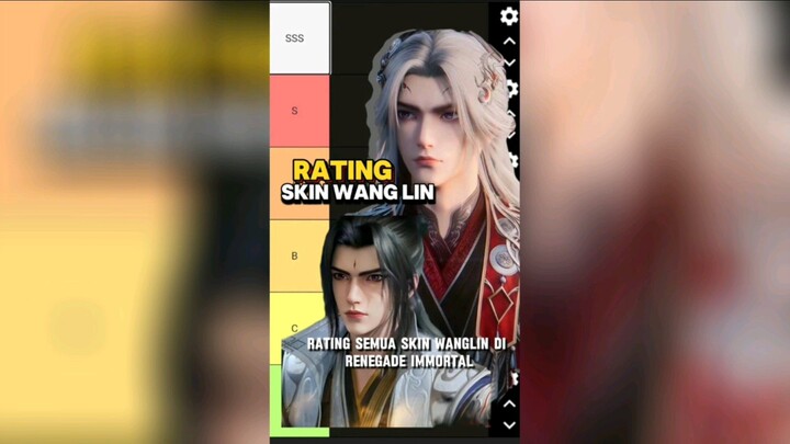 Rating Skin Babang Wang Lin RI