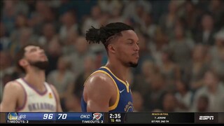 NBA2K22  4TH QTR HIGHLIGHTS I WARRIORS VS THUNDER I NBA Regular Season I February 7, 2022