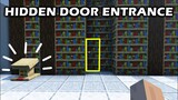 Minecraft: Hidden Room using Lectern and Bookself