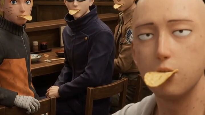 Saitama Had One Very Strange Idea for the Chips 💀🥔 #parody #AICinematic #saitama #AI #animeedit