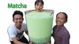 Bà Tân Vlog - Làm Cốc Trà Sữa MATCHA Siêu To Khổng Lồ 50 Lít