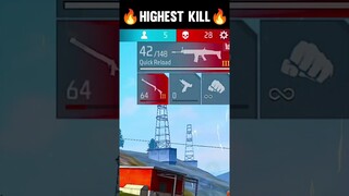 V badge player ne Highest kills ka record banaya last tak deckhna - Garena free fire max #shorts