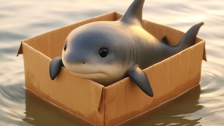 This is a very cute little shark, but also very pitiful.