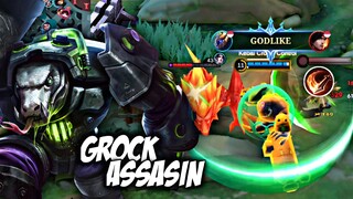 Pake Grock Damage! Sekali Seruduk Auto Mokad Musuh! - Mobile Legends