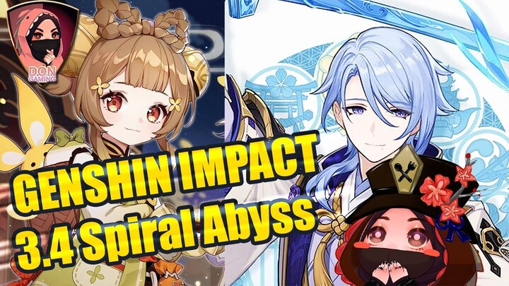 GENSHIN 3.4 !! SPIRAL ABYSS !! YAO YAO RAWK