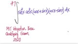 #7 2020 MIT Integration Bee Quali Exam: sin^4(x) cos^4(x) (cos(x)+sin(x))(cos(x)-sin(x)) dx