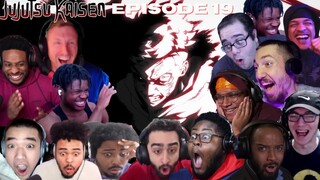 YUJI & TOUDOU vs  HANAMI | JUJUTSU KAISEN EPISODE 19 BEST REACTION COMPILATION