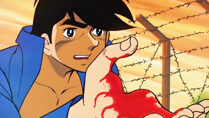 Every time the young prisoner swung the hoe, half a pound of blood would spurt out of his hands. But