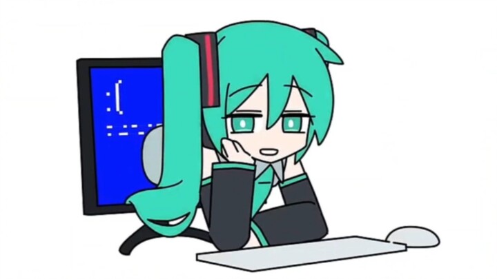 miku miku oo ee oo But green Hatsune Miku