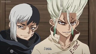 Senku_Revive_Hyoga_to_fight_against_Moz_and_Ibara___Dr._Stone_Season_2 Watching link in description