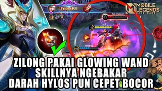 ZILONG BROKEN PARAH PAKAI ITEM MAGE GLOWING WAND, TANK MUSUH JADI KEK KERUPUK