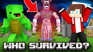JJ And Mikey Who SURVIVED in Minecraft Maizen