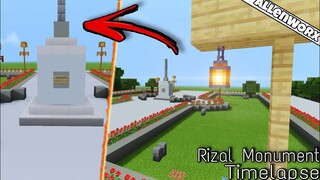 Rizal Monument In Minecraft Tutorial Timelapse