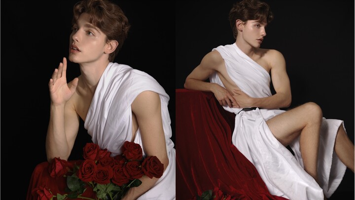 The Boy with Roses | Yuan Yi Photography | A Painterly Young Man Shot Together with Little Sweetie p