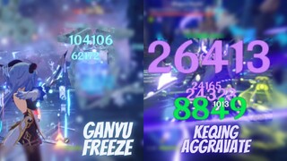 Ganyu Freeze Keqing Aggravate (GaKing Supremacy) Spiral Abyss 3.1 Floor 12 | Genshin Impact Mobile