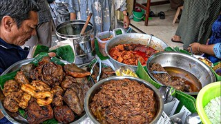 DAGINGNYA DISUWIR, LENGKAP ADA OTAK SAPI SEMUR USUS BUNTU JUGA?? Sego krawu khas Gresik