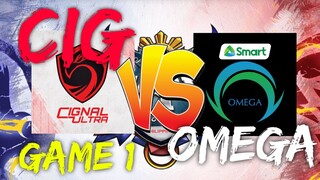 CIGNAL ULTRA VS OMEGA [GAME 1] MPL-PH SEASON 7 😯😯😯