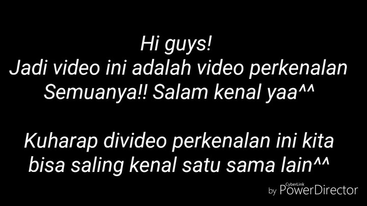 Video perkenalan^^