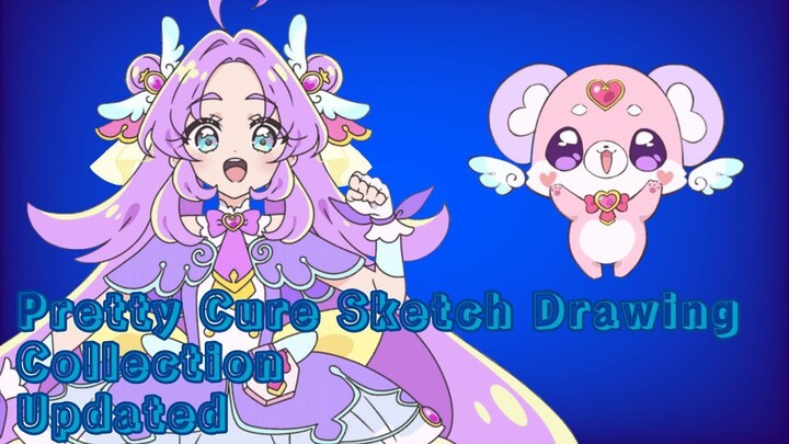 Pretty Cure Sketch Drawing Collection Updated
