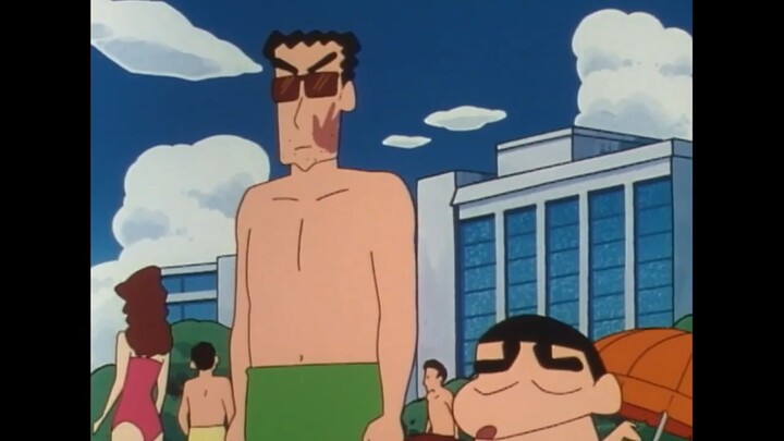 Crayon Shinchan - Ini laut, ayo berselancar bagian 1