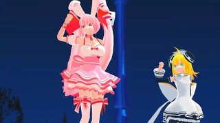 【mmd di gi charat】ラ・ビ・アン・ローズ＆ピョコラ＝アナローグ三世でオツキミリサイタル