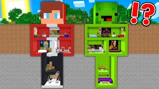 JJ And Mikey Build An UNDERGROUND Bases In Minecraft Funny Challenge Maizen Mizen JJ and Mikey