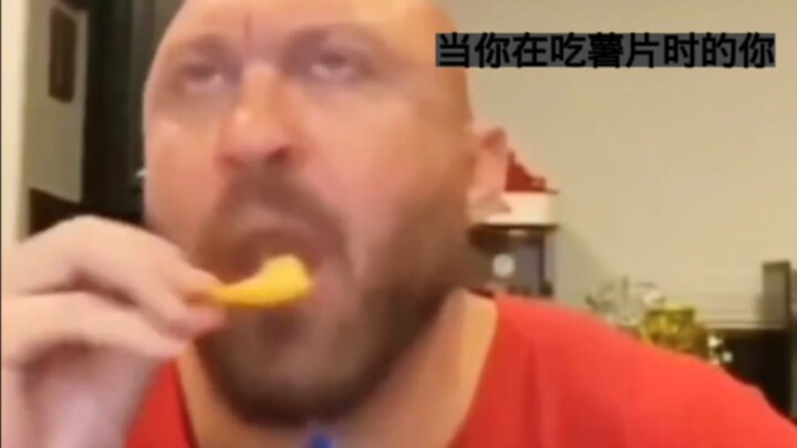 When you’re eating chips but the game is about to start.