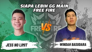 Jess No Limit vs Windah Basudara: Skill Siapa Lebih GG Main FF? | Mabar Free Fire Match 152 #short