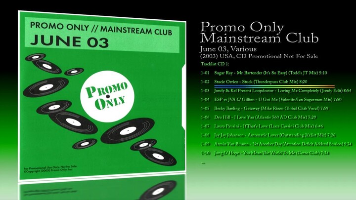 Promo Only Mainstream Club: June 03 (2003) Various [CD Promotional Not For Sale]