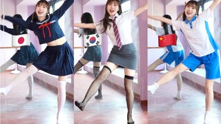 Chinese/Japanese/Korean/School Uniforms! Which vitality school girl to pick? 【Sparkling echo】