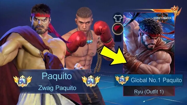 GLOBAL 1 PAQUITO TRY PAQUITO PAINTED STREET FIGHTER SKIN!! (instant savage) - ML