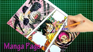 DRAWING A MANGA PAGE (ONE PIECE) | Speed Drawing | Art 3