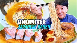 UNLIMITED JAPANESE RAMEN, SUSHI & Wagyu Beef Buffet & BEST McDonald’s Dessert!