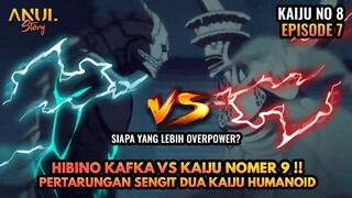 HIBINO KAFKA VS KAIJU NOMER 9 !!! PERTARUNGAN SENGIT DUA KAIJU HUMANOID, KAIJU NO 8 EPISODE 7