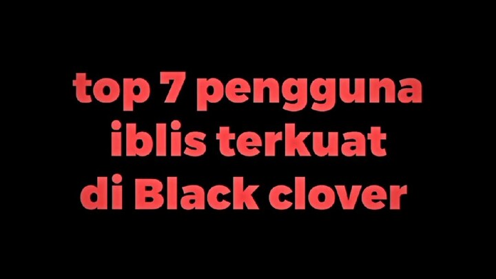 Siapa Karakter Pengguna Iblis Favorit Kalian ⁉️😎