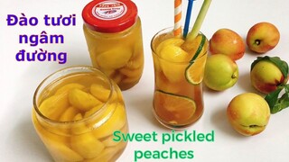 Cách làm ĐÀO NGÂM-Bí quyết để ngâm đào được giòn thơm, màu đẹp. Dùng pha trà | Tra My Cooking